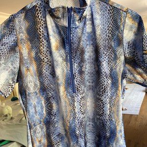 Kerrits "ice fill" blue riding shirt